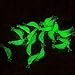 40pcs 1.97in Luminous Glow Shrimp Lures Saltwater Fishing Soft Plastic Lures Artificial Bait Glow in Dark Freshwater Fishing Lures
