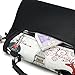 The Best Ladies PU Leather Vintage Top-handle Handbags 50's style Cross-body Bag with Bow For Women (Black)