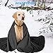 AMOFY Dog Pet Blankets, Water Resistant Windproof Dog Blanket for Bed, Sofa, Couch, Chair, Fleece Pet Blanket Furniture Protector, Both Sides 60″X50″,Blackthumb 2
