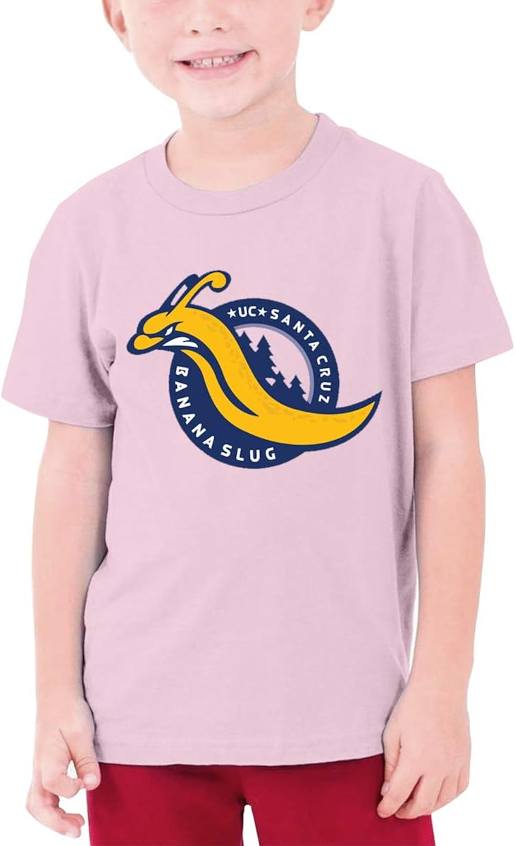 Kids T Shirts Santa Cruz Banana Slugs Short Sleeve Shirt O-Neck Top Tees
