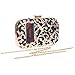Fawziya Bling Ring Clutch Cocktail Purses For Women Snakeskin Evening Bag-Black