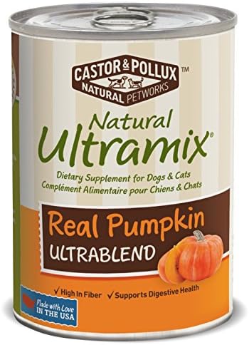 Natural Ultramix Dietary Supplement for Dogs and Cats, Real Pumpkin, 12.7 Ounce Cans (Case of 12)