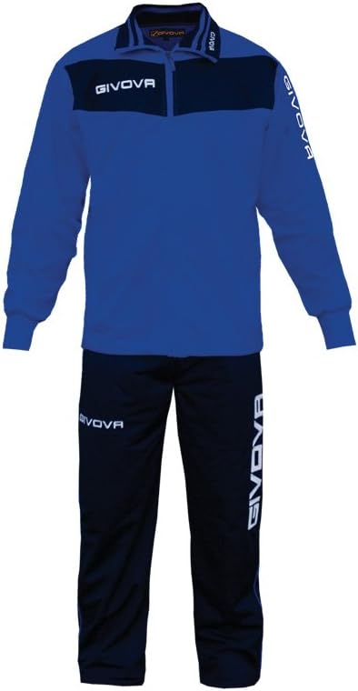 Givova Brand – Model Sailing Baby Tracksuit – Complete with Jacket with Zip Hooded Long Sleeve and trousers – For Child Leisure – Ideal For The Football/Basketball/Baseball/Boxing/Rugby/Volleyball/Tennis/Running/Gym/Sports/Home Shop Italy