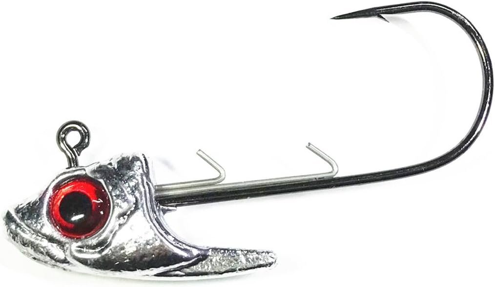 Kathy store INC Swimbait Head Jig Fishing jig Body Lure Raw (5-Pack)