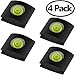 4Pack Camera Hot Shoe Cover with Bubble Spirit Level for Canon Nikon Panasonic Fujifilm Olympus Pentax Sigma DSLR/SLR/Evil Camera