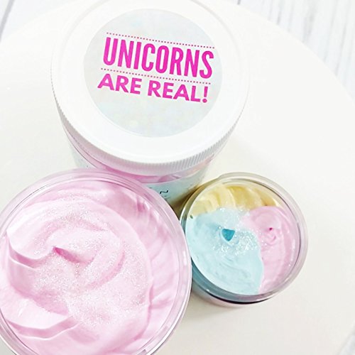 Unicorn party favors. Unicorn Kisses Whipped Body Butter Lotion. Moisturizing Hand Cream