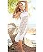 Mansy Women's Lace Knit Crochet Beach Skirt Bikini Cover Up