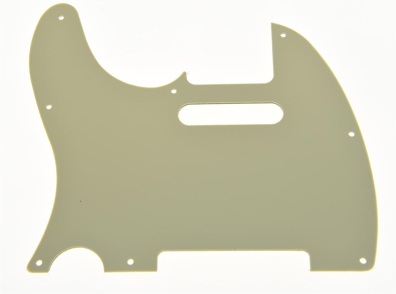 KAISH 8 Hole Tele Style Pickguard TL Guitar Pick Guard Scratch Plate for Tele/Telecaster Aged Pearl, Without Neck Pickup Mounting Holes - Image 3