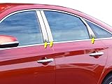 QAA fits 2015-2019 Hyundai Sonata (6 Piece Stainless Pillar Post Trim) PP15361