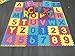 Ottomanson Alphabet & Numbers Multipurpose Interlocking Puzzly Play Mats, 36 Square Feet, Multicolor