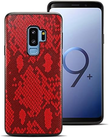 Galaxy S9 Plus Case,AMASELL S9 Plus Soft Case Ultra Thin Shell Snake Lines Design Schockproof Anti-Scratch Soft Frame Hard PC Protective Case Cover For Samsung Galaxy S9 Plus,Red