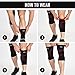 Mava Sports Knee Compression Sleeve Support with Adjustable Strap for Men and Women - Perfect for Joint Pain, Weightlifting, Running, Gym Workout, Squats and Arthritis Relief (Red,Medium)