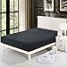Lullabi Bedding 100% Ultra Soft Microfiber, Double-side Brushed Finish, , Wrinkle, Fade, Stain Resistant, One Fitted Bed Sheet (Full, Black)