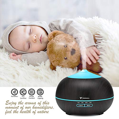 TENSWALL Essential Oil Diffuser, 400ml Ultrasonic Diffusers for Essential Oils - Image 5