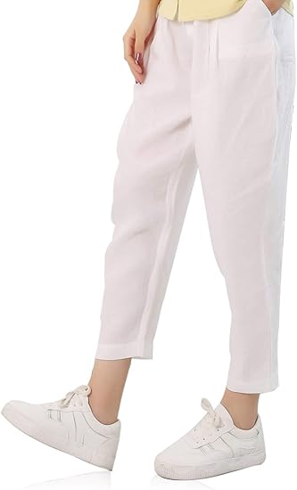 Amazon 在庫一掃セール ワイドパンツ レディース 9分丈 ガウチョパンツ ゆったり リネン コットン パンツ ボトムス 春 夏 秋 体型カバー 通勤 着痩せ おしゃれ ロングパンツ 通販