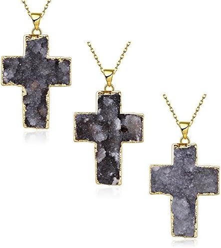 18K Gold Plated Small Titanium Stainless Steel Simple Glossy Cross Pendant Women/Men Necklace