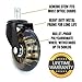 Desk Office Chair Wheels ZBRANDS Rollerblade Wheels for Office Chair Casters, Chair Wheels Replacement, Lightweight, Good for All Floors, Office Furniture Casters, Computer Chair Gaming Chair Wheels