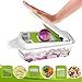 Vegetable Chopper Dicer Slicer Cutter-Fruit & Vegetable Tools,Lovkitchen Slicers for Fruits and Vegetables/Onion Salad Adjustable Stainless Steel Mandoline Food Salad Chopper