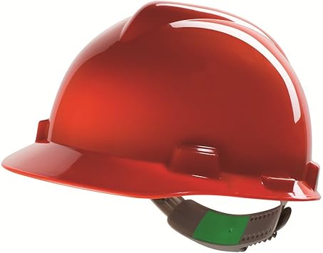Msa V Gard Arbeitshelm En397 Mit Schieberegelung Pushkey Bauarbeiterhelm Schutzhelm Baustellenhelm Elektrikerhelm Farbe Rot Amazon De Baumarkt