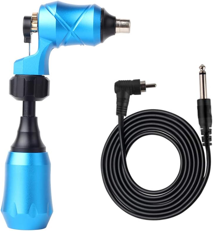 Rotary Tattoo Machine Pen, Powerful Motor Tattoo Gun Permanent Makeup Machine For Eyebrow Body ArtS (blue)