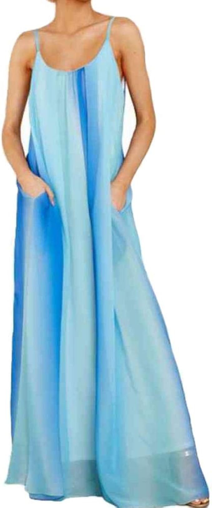 spaghetti maxi dress