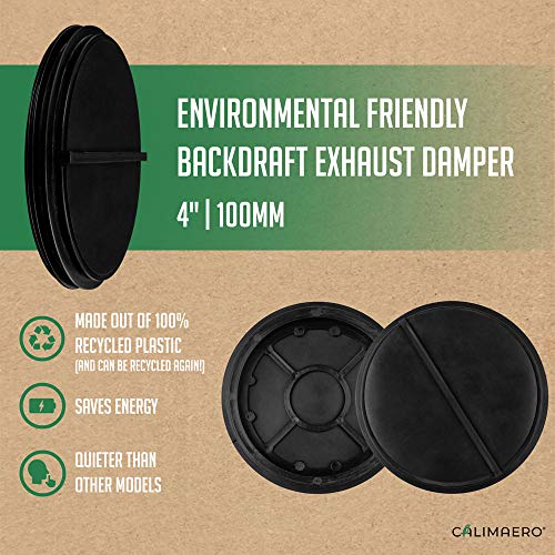 calimaero SEAL Rückstauklappe DN 100 mm Innenliegende Rückschlagklappe aus Recyceltem Kunststoff, Leise Gummiklappen… – Bild 3