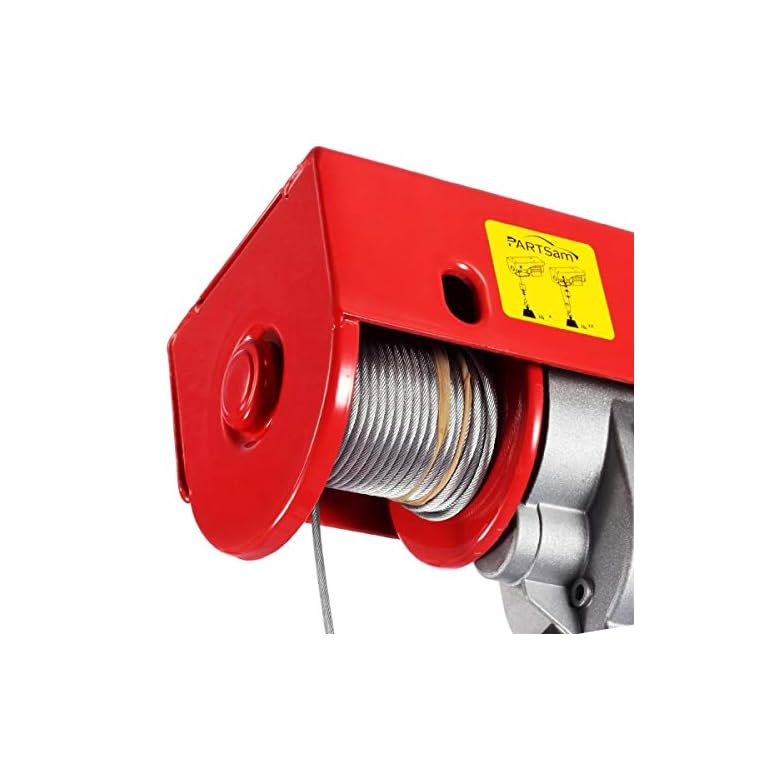 Partsam 1320lbs Automatic Lift Electric Cable Hoist with Wireless
