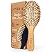 SHARCA Premium Wooden Bamboo Hair Brush with Ball Tipped Bristles from Natural Wood. Organic, Biodegradable, No plastic