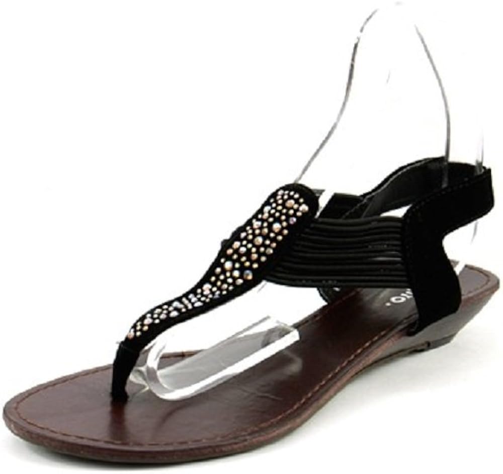 black low wedge sandals uk