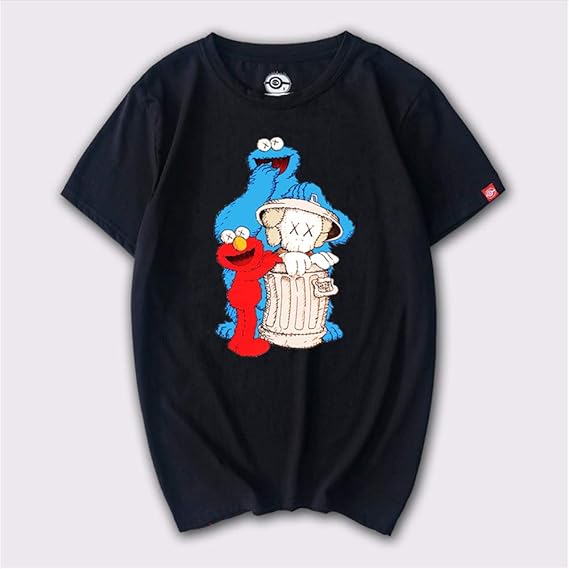 Amazon 漫画 アニメ Sesame Street セサミストリート メンズ レディース Tシャツ 夏服 半袖 シャツ Tシャツ カットソー 通販