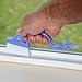 Home-X Ergonomic Window Track Cleaning Brush, Polypropylene, 7.75 in