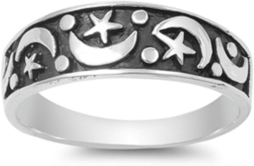 925 Sterling Silver Ring (J 1/2) Amazon.co.uk Jewellery