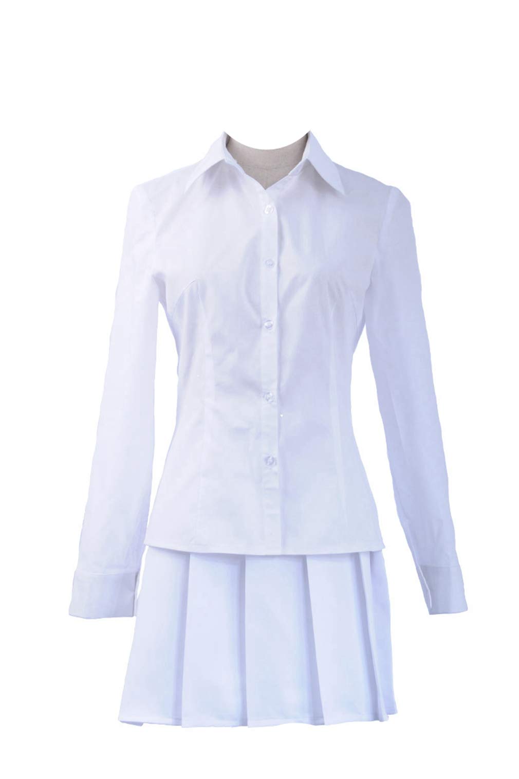 The Promised Neverland Emma Norman Ray Cosplay Costume White Shirt Skirt Uniform