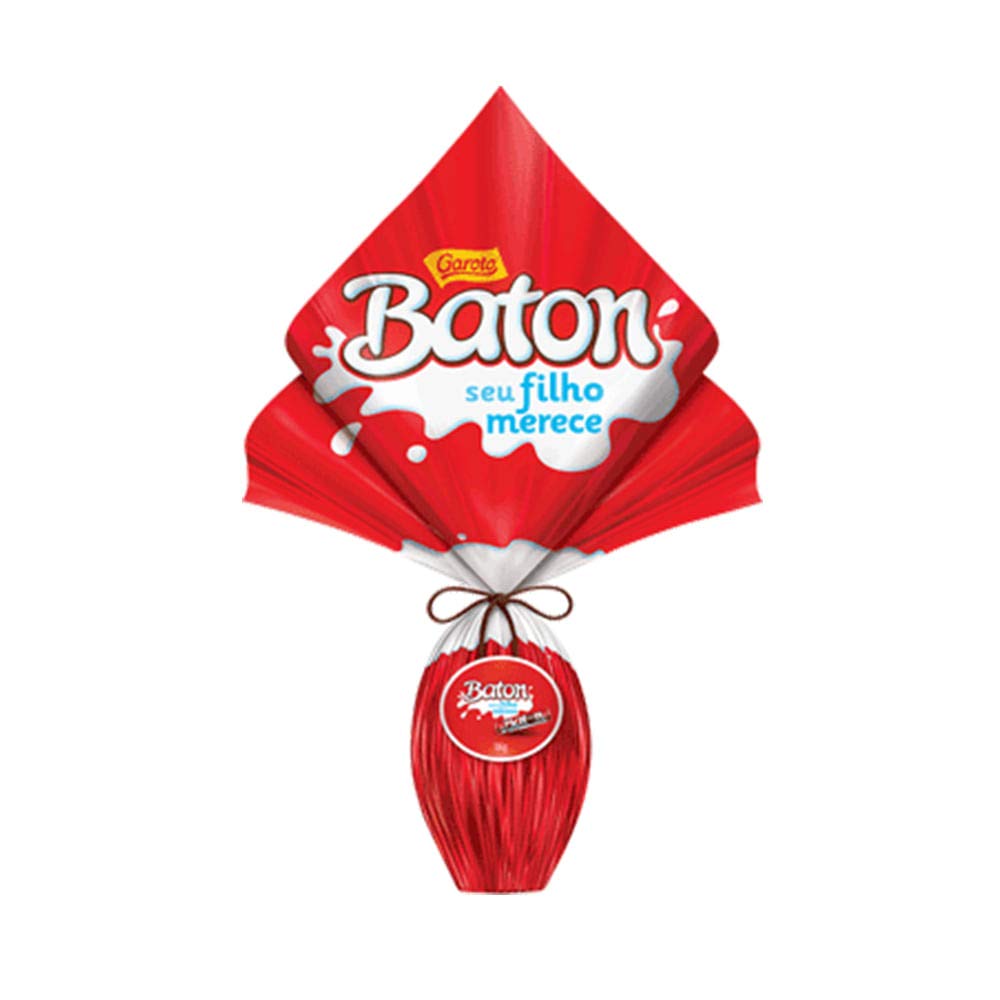 Amazon Com Garoto Baton Milk Chocolate Easter Egg Fillied W Milk Chocolate Huevo De Chocolate C Leche Relleno C Chocolate C Leche Ovo De Pascoa Chocolate Ao Leite