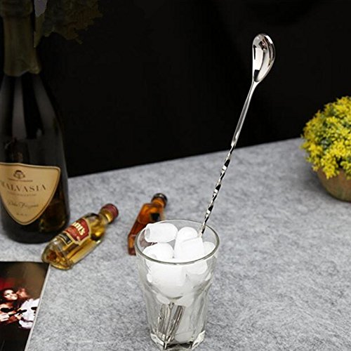 Cocktail-Stößel aus Edelstahl, Rührlöffel, Messbecher, Bar-Werkzeug-Set für Bar, Party, Wein, Cocktail, Getränke-Shaker – Bild 8