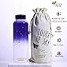 UPSTYLE 32 oz/0.25 gallon Eco Cute Glass Water Bottle with Lid BPA-Free Portable Wide Mouth Sport Travel Reusable Mug Leak-proof with Sleeve Drinking Cup for Milk/Juicing/Tea/Smoothie/Essential Oil