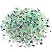 UFEEL Fluorite Tumbled Chips Stone, Crushed Crystal Quartz Chips Irregular Shaped Stone Pieces for Home Decorative 1pound (About 460g)