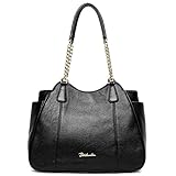 BOSTANTEN Women's Leather Handbag Purse Clutch Tote Top-handle Bag on Clearance