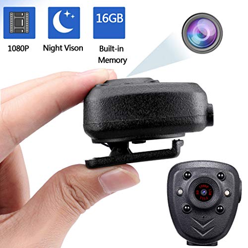 VICCKI HD1080P Mini DV Camera Night Vision Video Recorder Motion Detection Built-in 16G