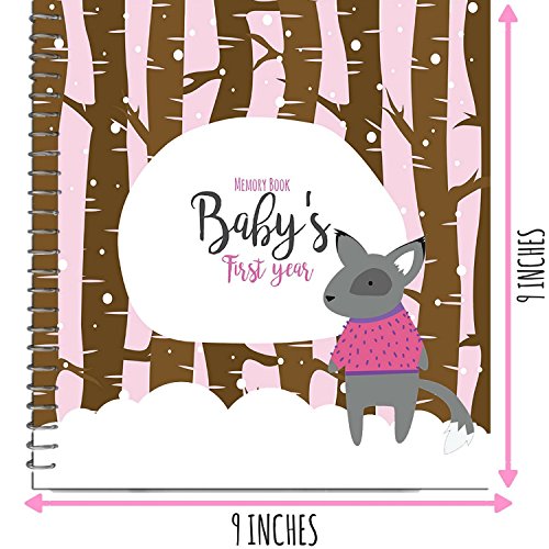 MEMORY BOOK + STICKERS - Unconditional Rosie Baby Girl’s First Year Record Book With 12 Milestone Stickers Included - Thumbnail 6