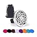 AblerV Car Air Freshener Perfume Essential Oil Diffuser - Lucky of Flower 38mm Stainless Steel Locket with Vent Clip For Aromatherapy,8 Coloful Refill Pads