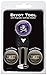 Team Golf NCAA East Carolina Pirates Divot Tool Pack With 3 Golf Ball Markers Divot Tool with 3 Golf Ball Markers Pack, Markers are Removable Magnetic Double-Sided Enamel
