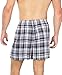 Men's Plaid Boxer Shorts - Underwear Bamboo Viscose Boxers by Texere (Dionysus, Black/Gray, Large) Best Under Wear For him MB6105-1KG-L