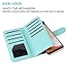Galaxy S8 Case,Galaxy S8 Wallet Case,Dailylux Premium PU Leather Flip Credit Card Holder Wristlet Shockproof Protective Luxury Bling Flip Case Samsung Galaxy S8 5.8 inch-Glitter Blue