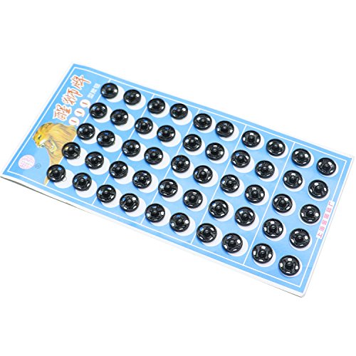 SenseYo 100 PCS Metal Press Studs Buttons Card 10MM Snap Closing Fasteners Dress Coat Titch Twitch Sew On Doll Baby Buttons Pewter Craft Rapid Rivet Making Poppers Tool