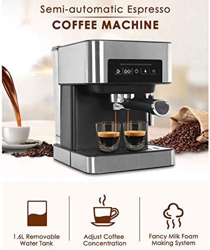 YAeele Kaffeemaschine, E-20Bar italienische Kaffeemaschine, Haushalt Americano Espresso-Kaffee-Maschine, Fancy… – Bild 3