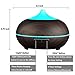 Walkas Aromatherapy Essential Oil Diffuser, 300ml Wood Grain Ultrasonic Cool Mist Whisper-Quiet Humidifier (Dark Wood Grain)