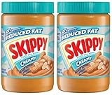 Skippy Reduce Fat Creamy Peanut Butter 40 Oz Jar (Pack of 2)