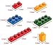 Bulk small pieces of plastic building blocks toys 800 grams