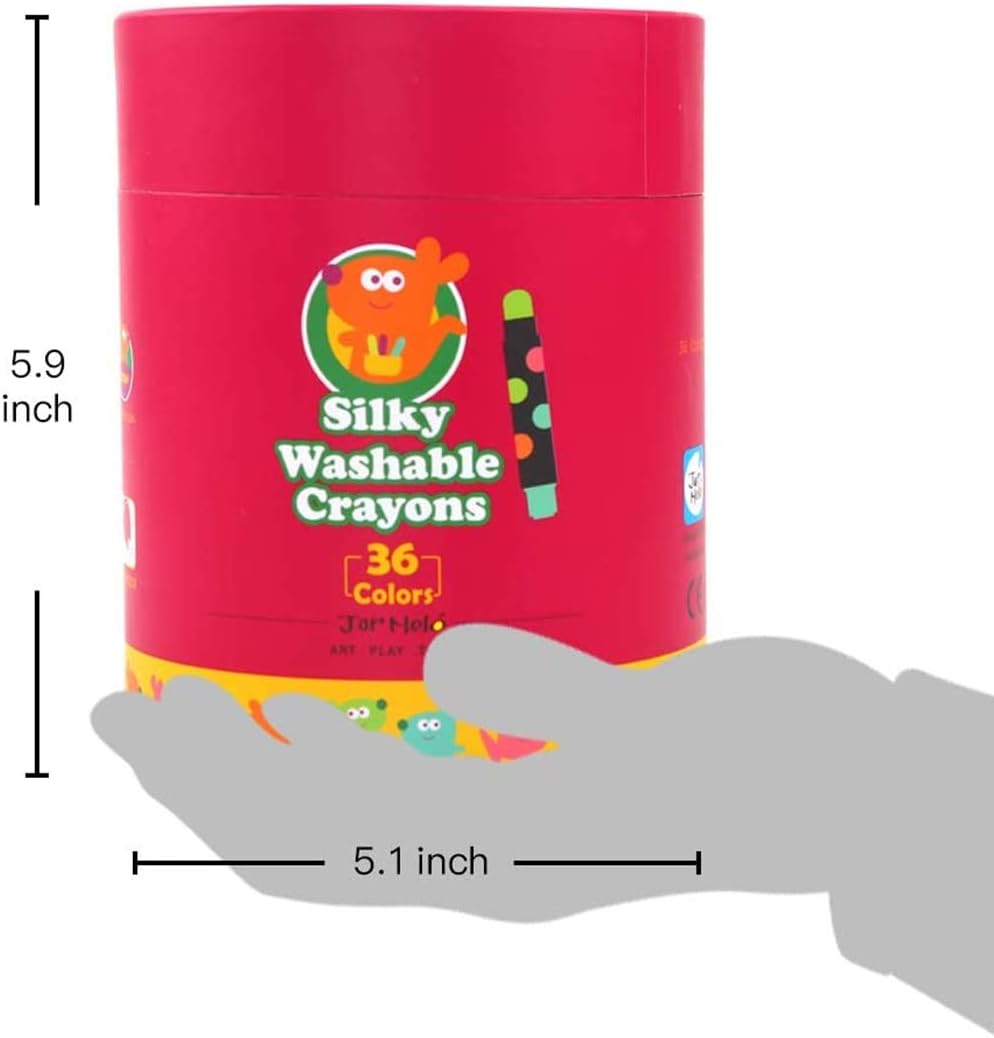 Kids Crayon Washable,Jumbo,Twistable Crayon for Toddler,Non Toxic,Gel Window Crayons for Children,Coloring Crayon for Toddler(36 colors): Office Products